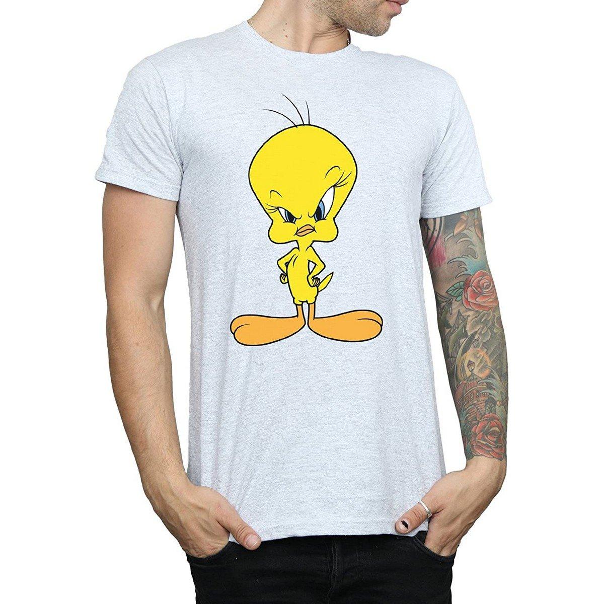 Angry Tshirt Herren Grau M von LOONEY TUNES