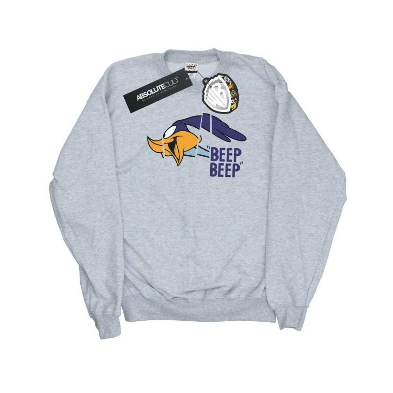 Beep Beep Sweatshirt Damen Grau L von LOONEY TUNES