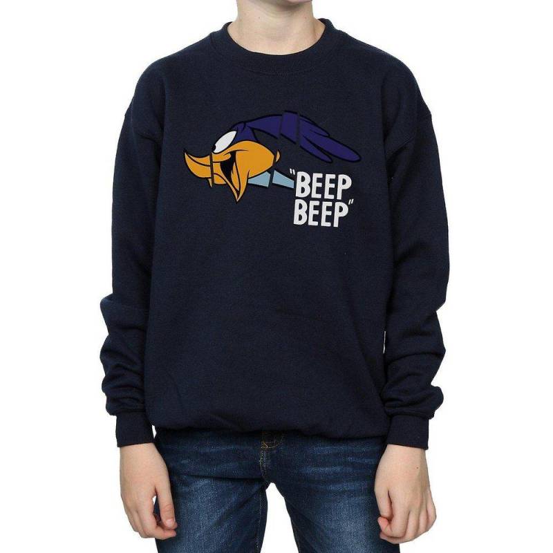 Beep Beep Sweatshirt Unisex Marine 116 von LOONEY TUNES