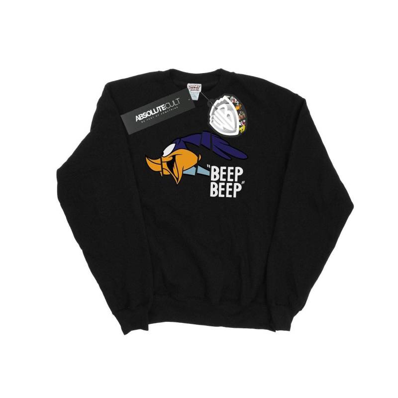 Beep Beep Sweatshirt Unisex Schwarz 116 von LOONEY TUNES