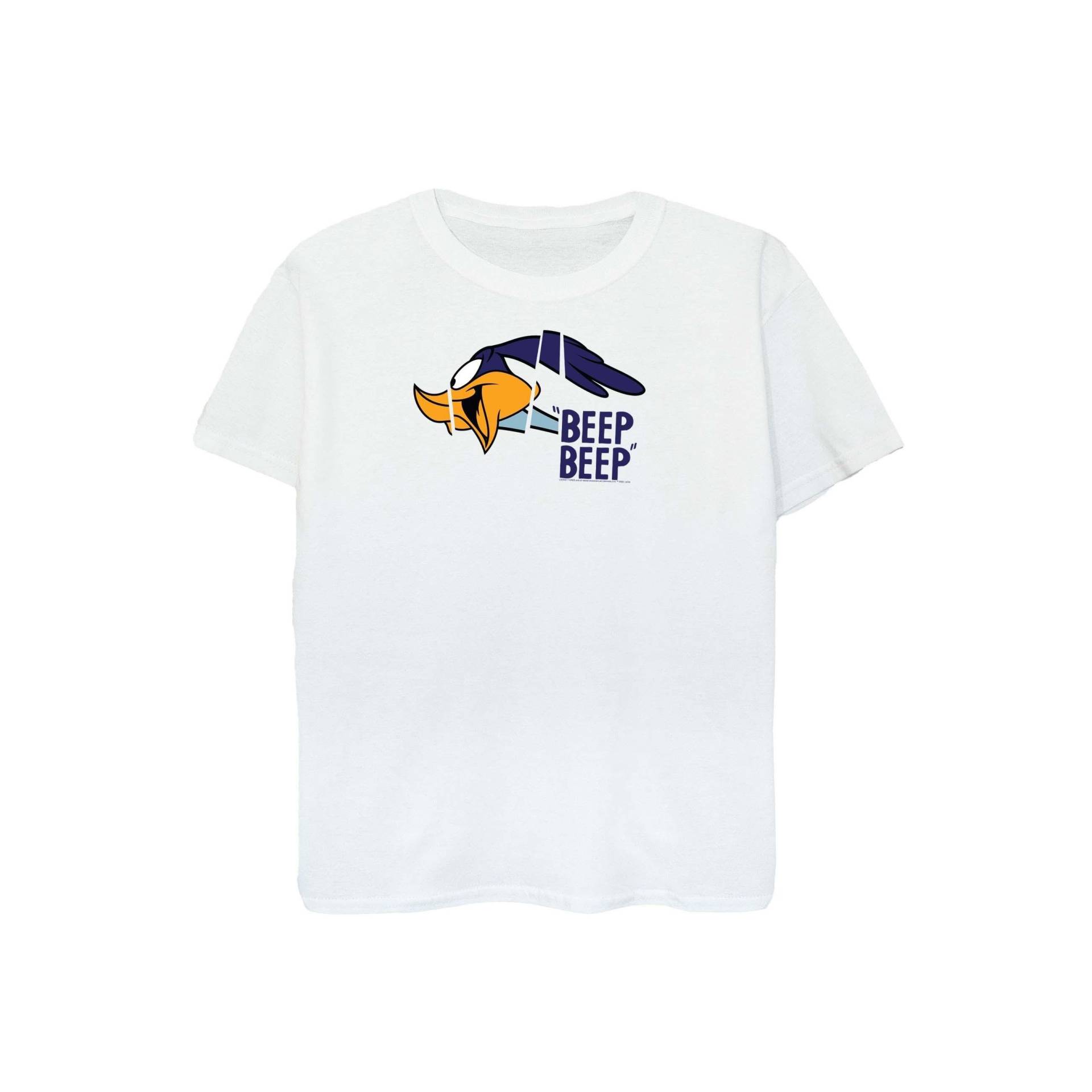 Beep Beep Tshirt Damen Weiss 3XL von LOONEY TUNES