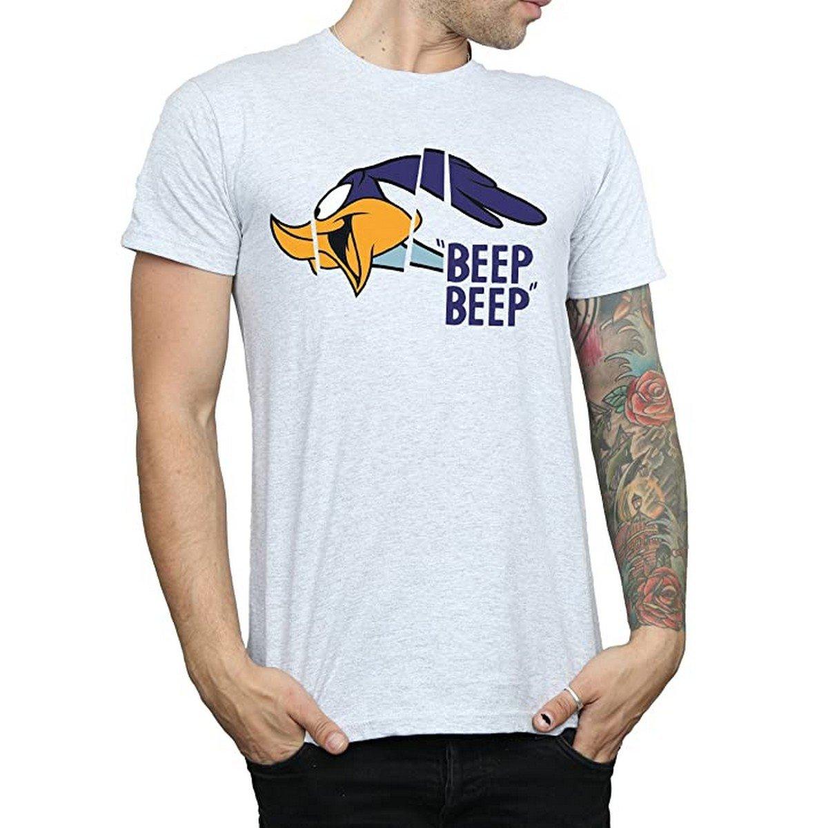 Beep Beep Tshirt Herren Grau 3XL von LOONEY TUNES