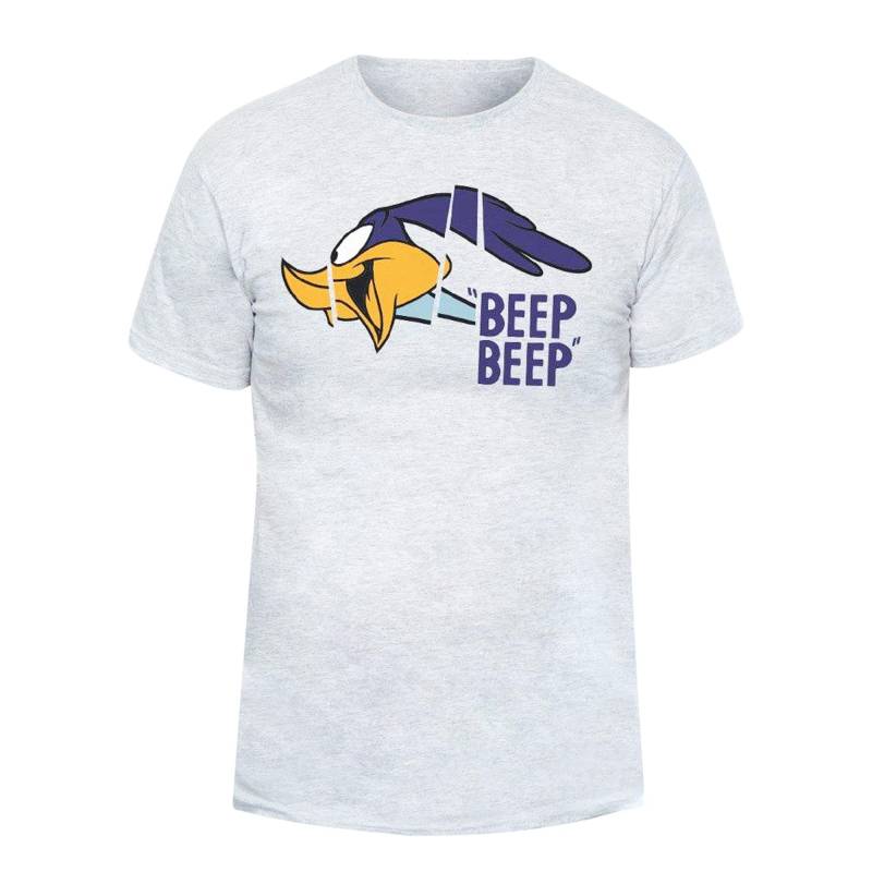 Beep Beep Tshirt Herren Grau 3XL von LOONEY TUNES