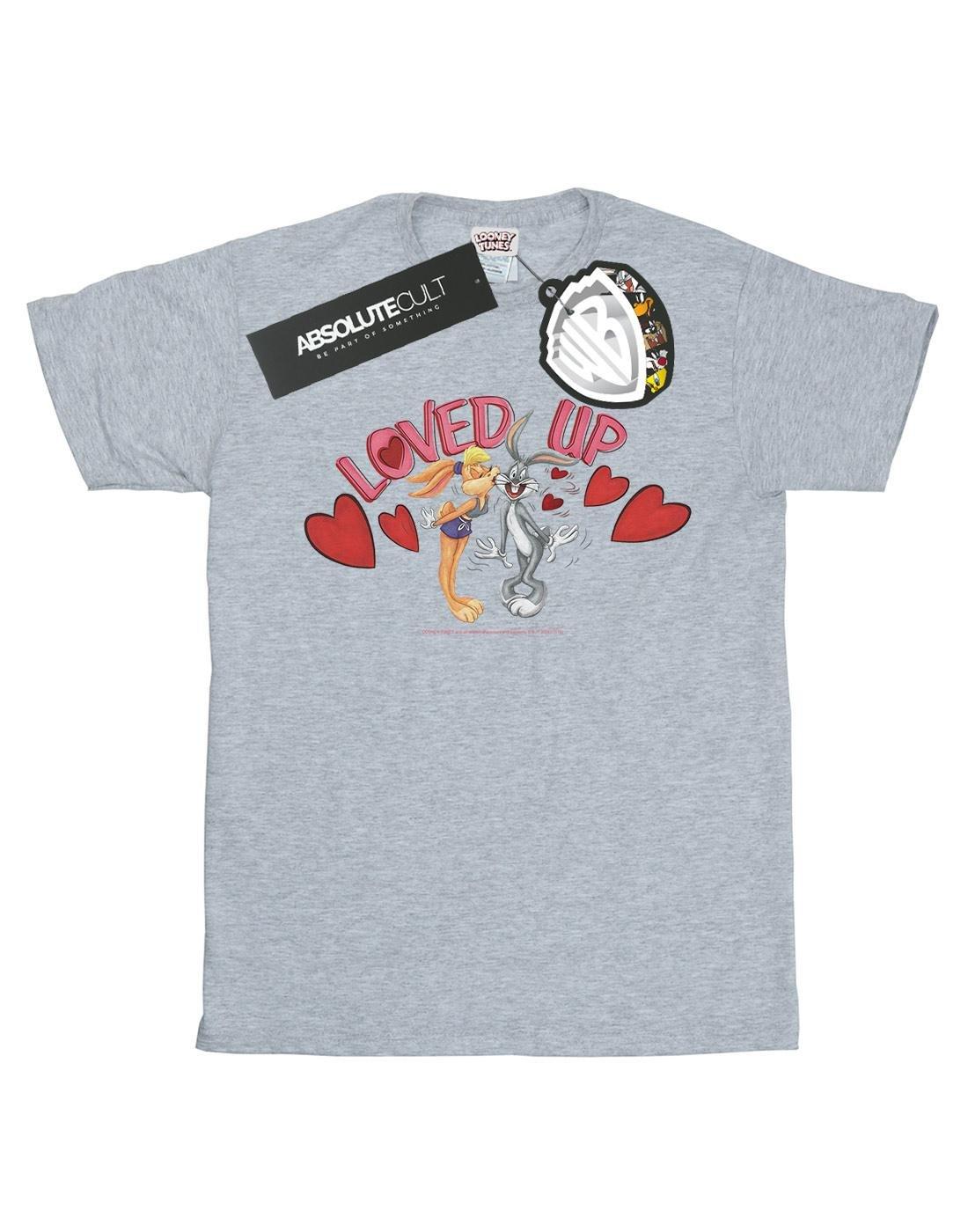 Bugs Bunny And Lola Valentine's Day Loved Up Tshirt Damen Grau 3XL von LOONEY TUNES