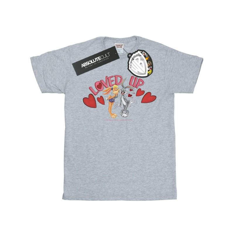 Bugs Bunny And Lola Valentine's Day Loved Up Tshirt Damen Grau 3XL von LOONEY TUNES