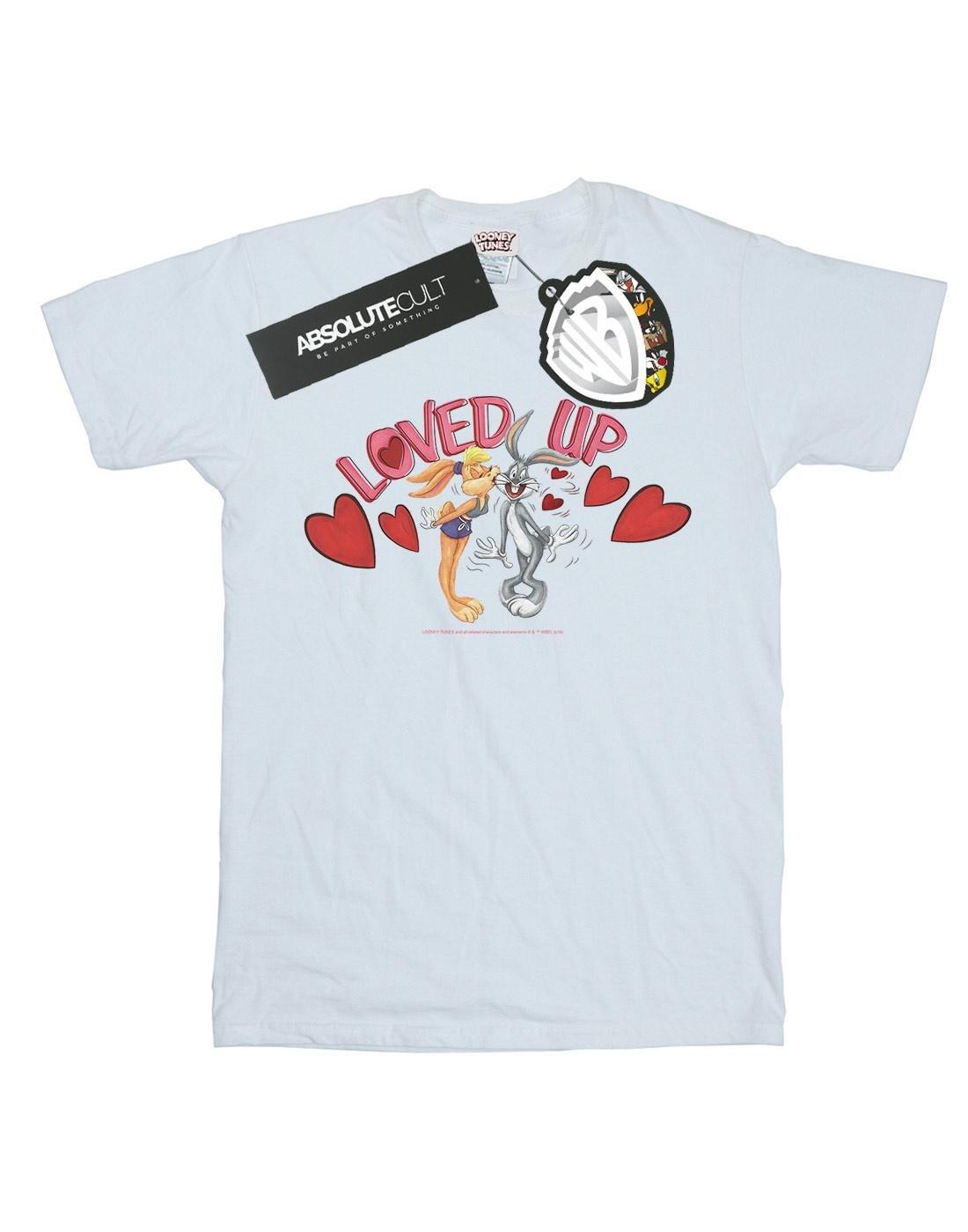 Bugs Bunny And Lola Valentine's Day Loved Up Tshirt Damen Weiss 3XL von LOONEY TUNES