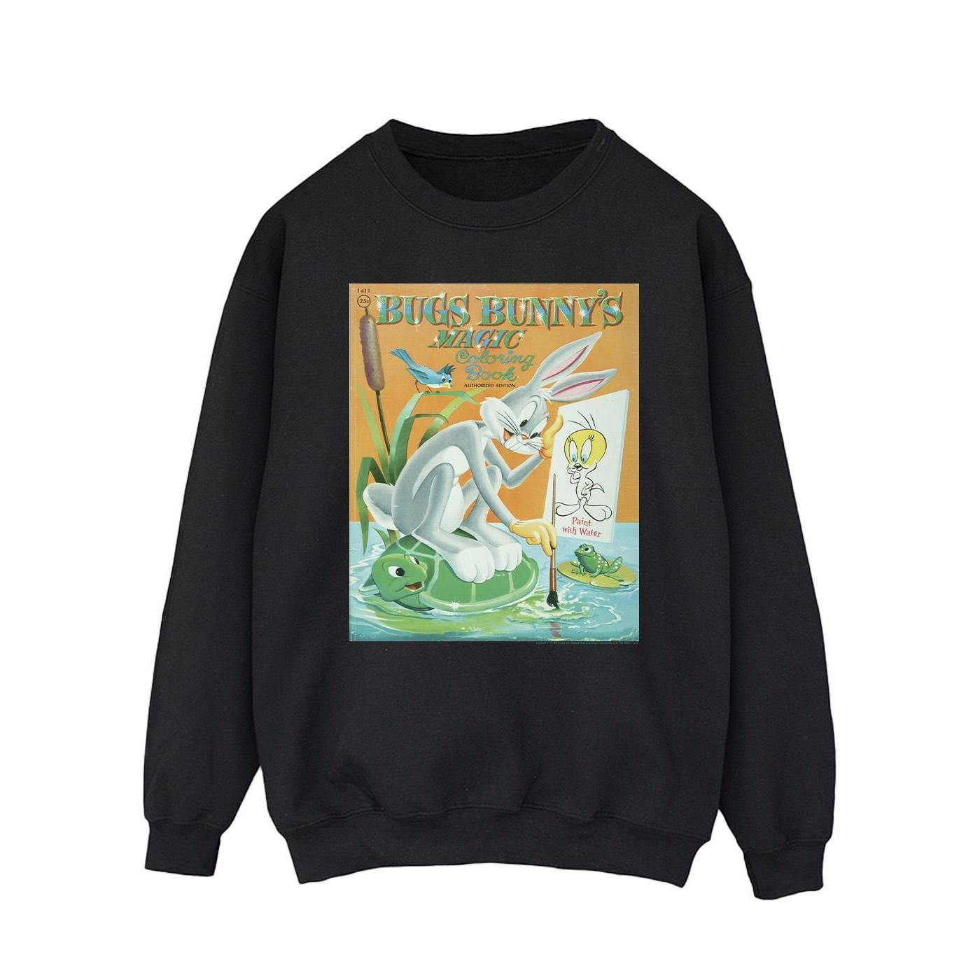 Bugs Bunny Colouring Book Sweatshirt Herren Schwarz L von LOONEY TUNES