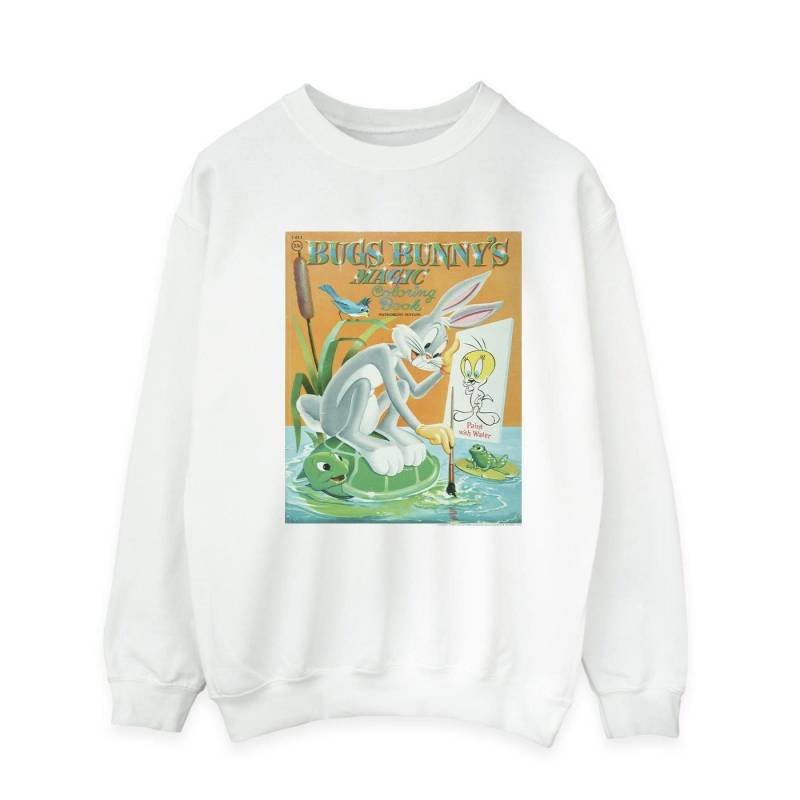 Bugs Bunny Colouring Book Sweatshirt Herren Weiss S von LOONEY TUNES