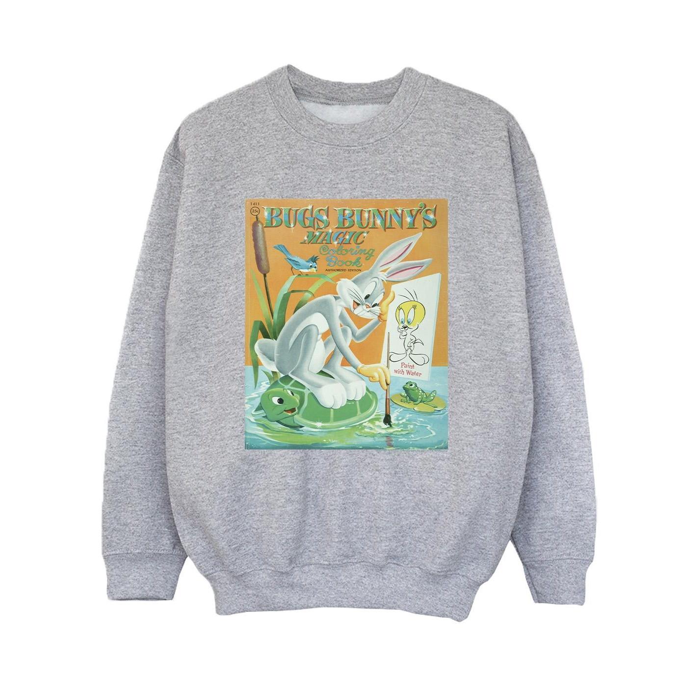 Bugs Bunny Colouring Book Sweatshirt Jungen Grau 140/146 von LOONEY TUNES