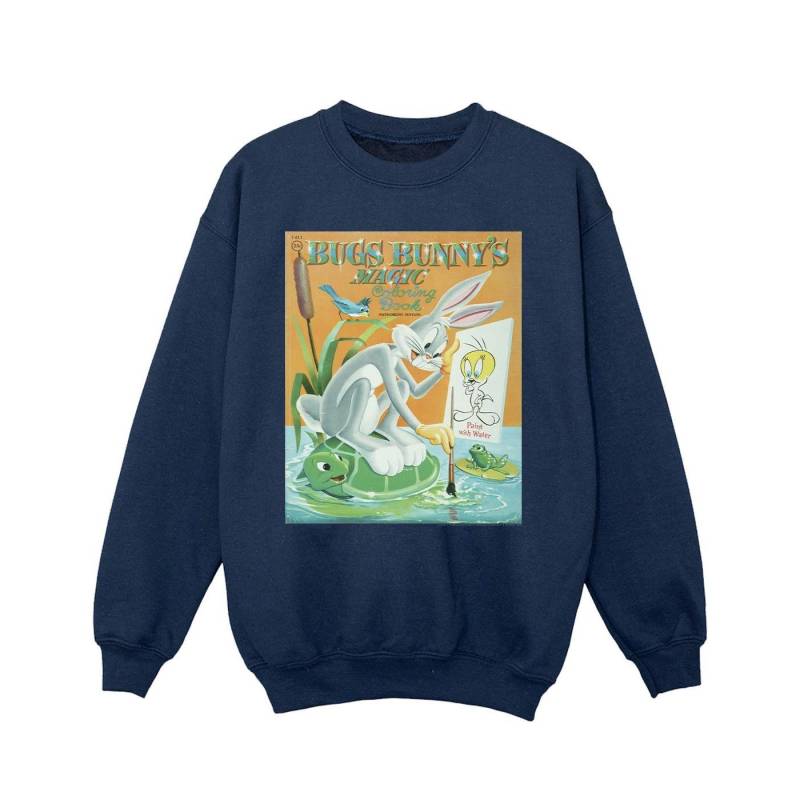 Bugs Bunny Colouring Book Sweatshirt Mädchen Marine 140/146 von LOONEY TUNES