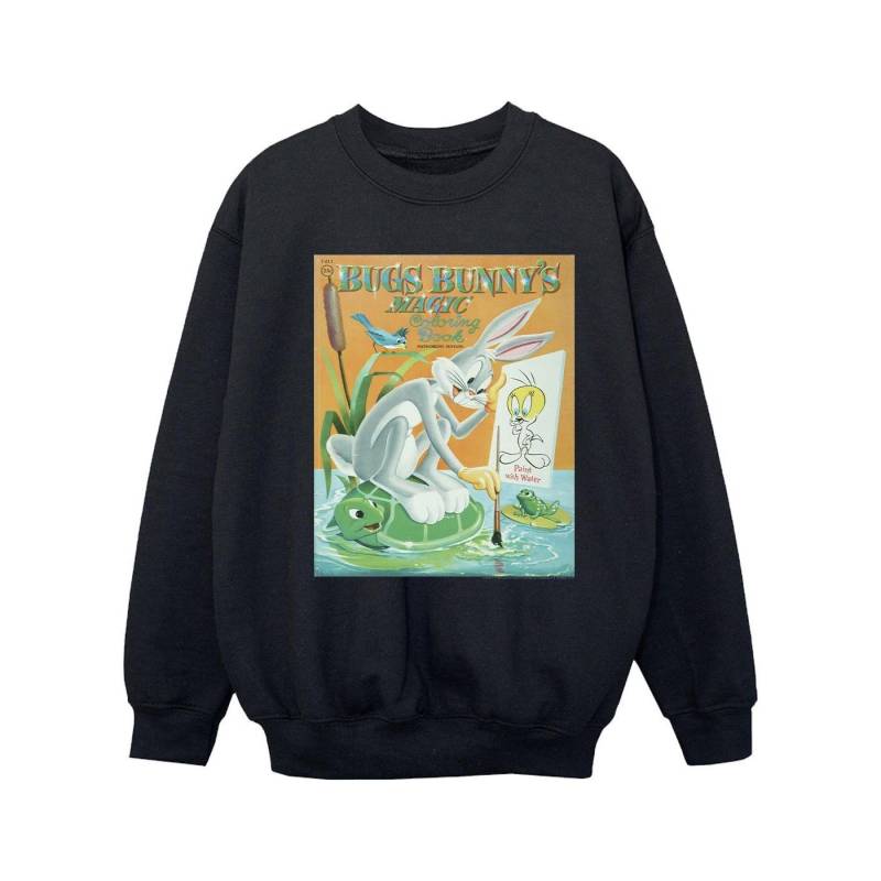 Bugs Bunny Colouring Book Sweatshirt Mädchen Schwarz 116 von LOONEY TUNES