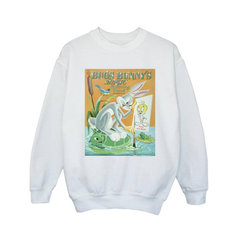 Bugs Bunny Colouring Book Sweatshirt Mädchen Weiss 152-158 von LOONEY TUNES