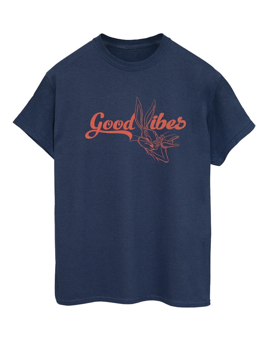 Bugs Bunny Good Vibes Tshirt Damen Marine M von LOONEY TUNES