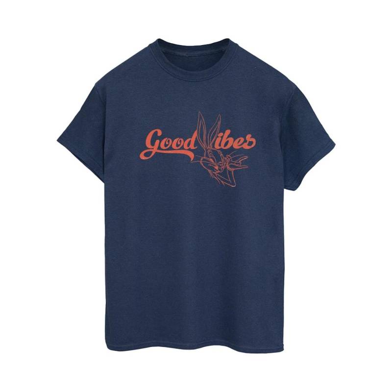 Bugs Bunny Good Vibes Tshirt Damen Marine S von LOONEY TUNES