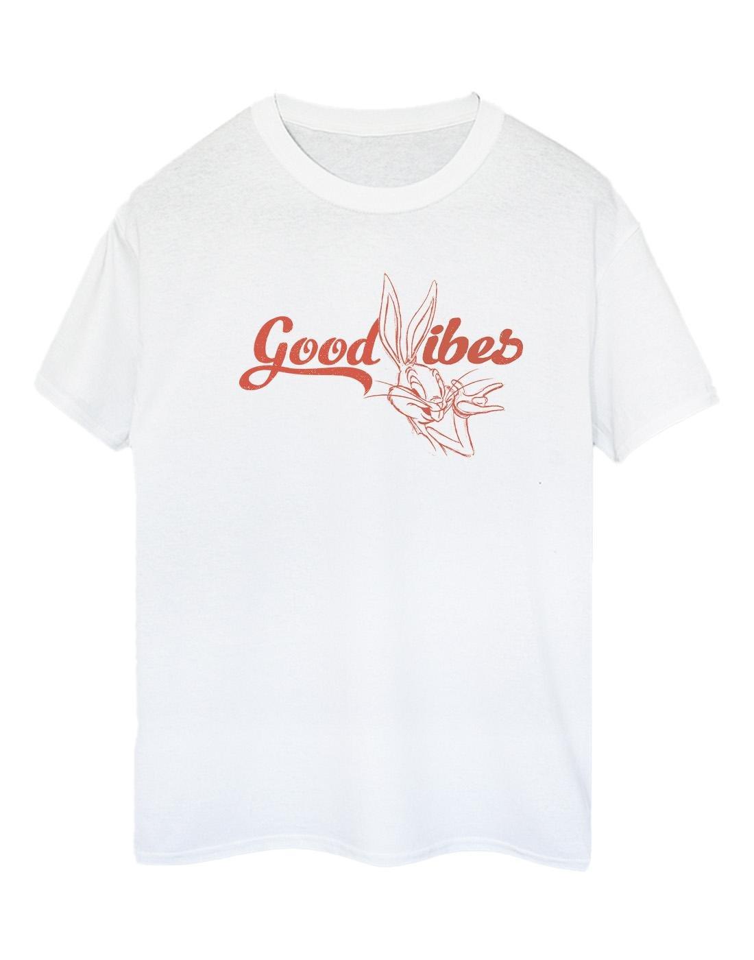 Bugs Bunny Good Vibes Tshirt Damen Weiss 3XL von LOONEY TUNES