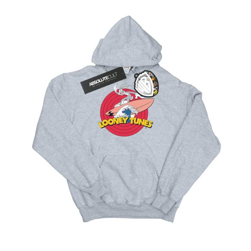 Bugs Bunny Surfing Kapuzenpullover Damen Grau XXL von LOONEY TUNES