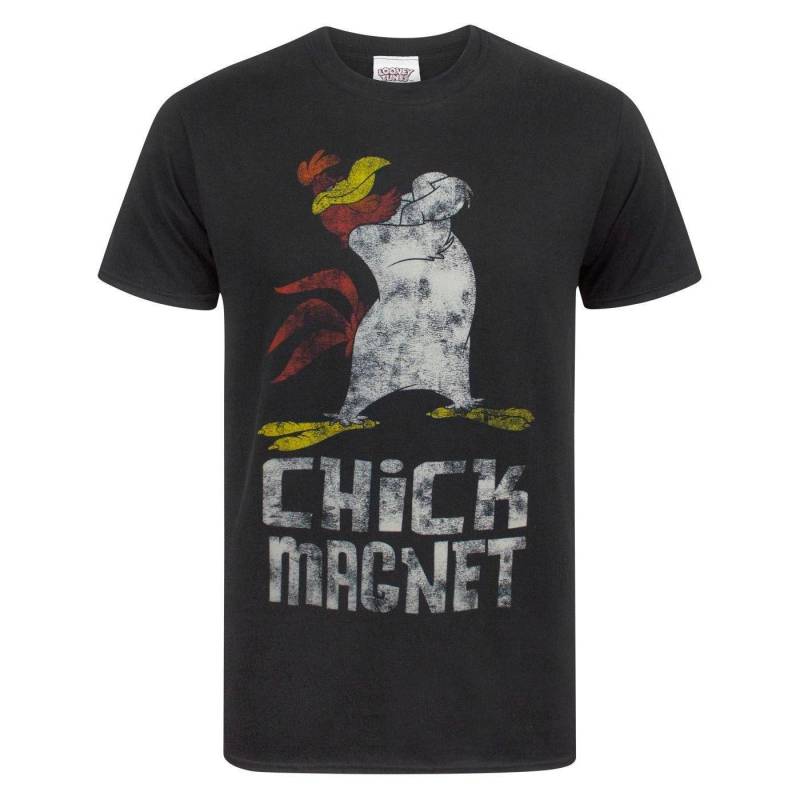 Chick Magnet Tshirt Herren Schwarz M von LOONEY TUNES