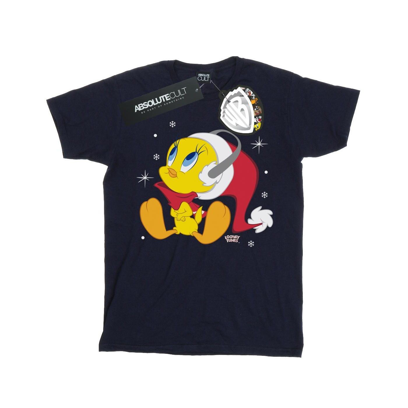 Christmas Tweety Tshirt Damen Marine 3XL von LOONEY TUNES