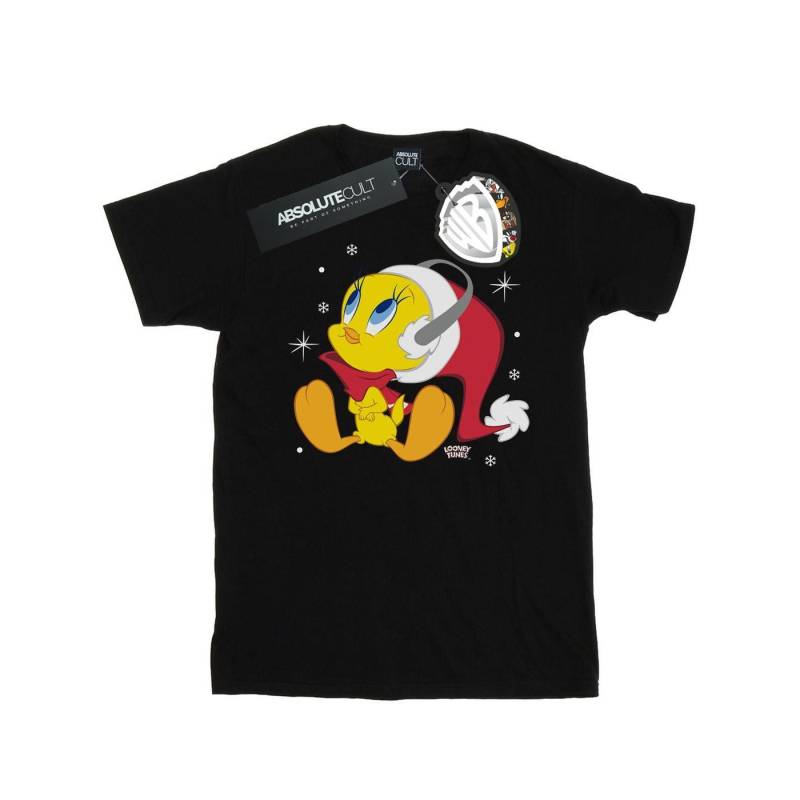 Christmas Tweety Tshirt Damen Schwarz 3XL von LOONEY TUNES