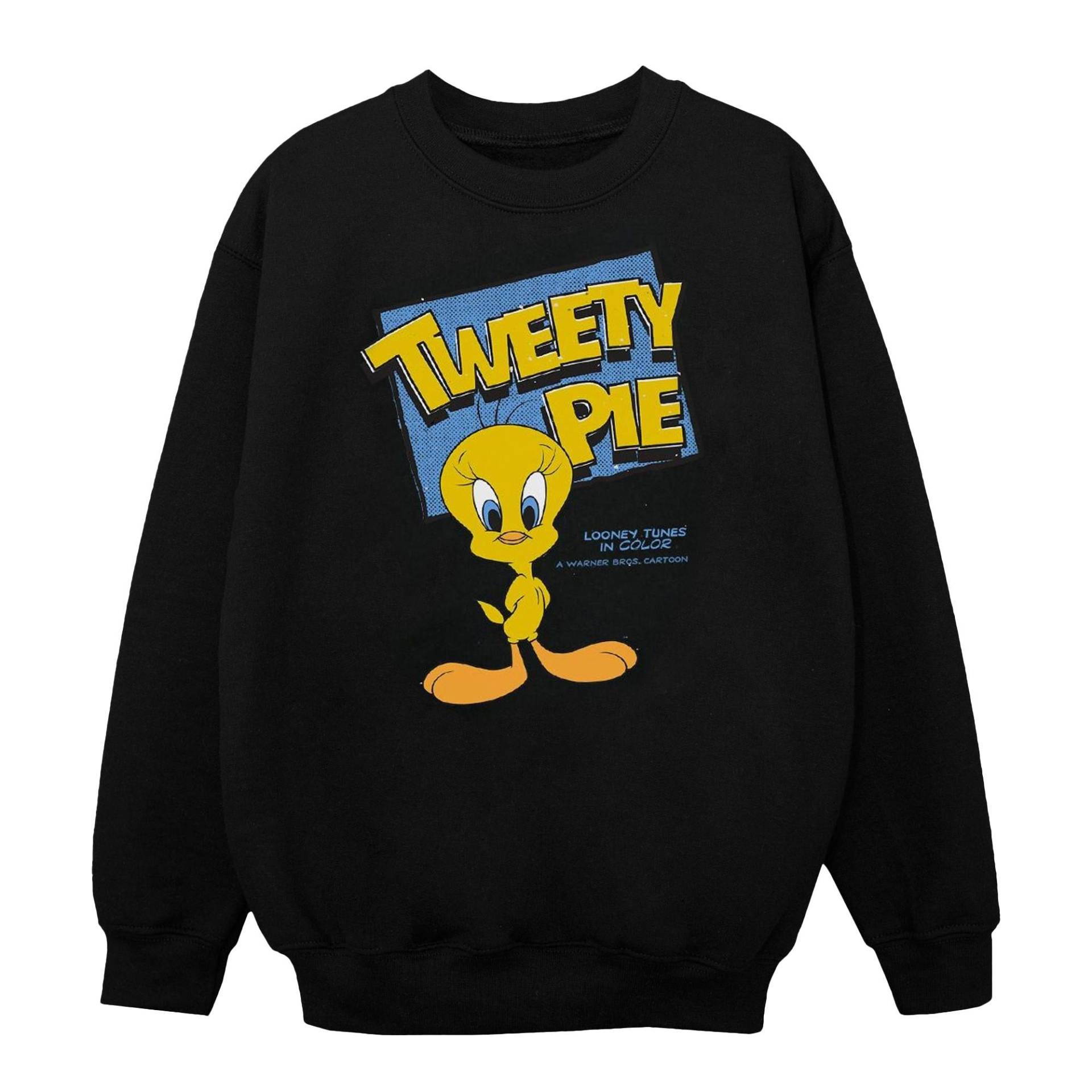 LOONEY TUNES - Classic Sweatshirt, 116, Schwarz von LOONEY TUNES