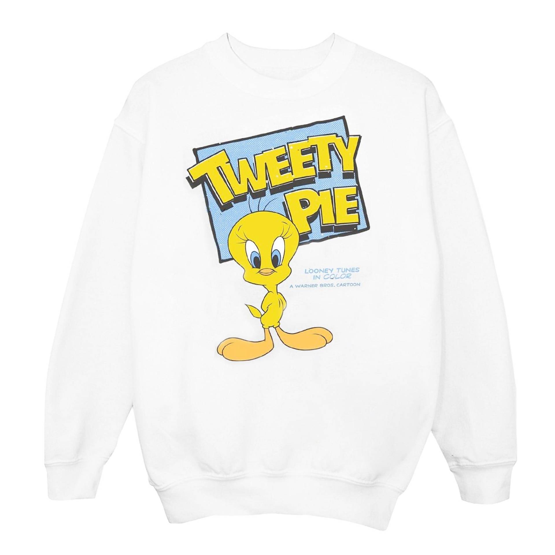 LOONEY TUNES - Classic Sweatshirt, 116, Weiss von LOONEY TUNES