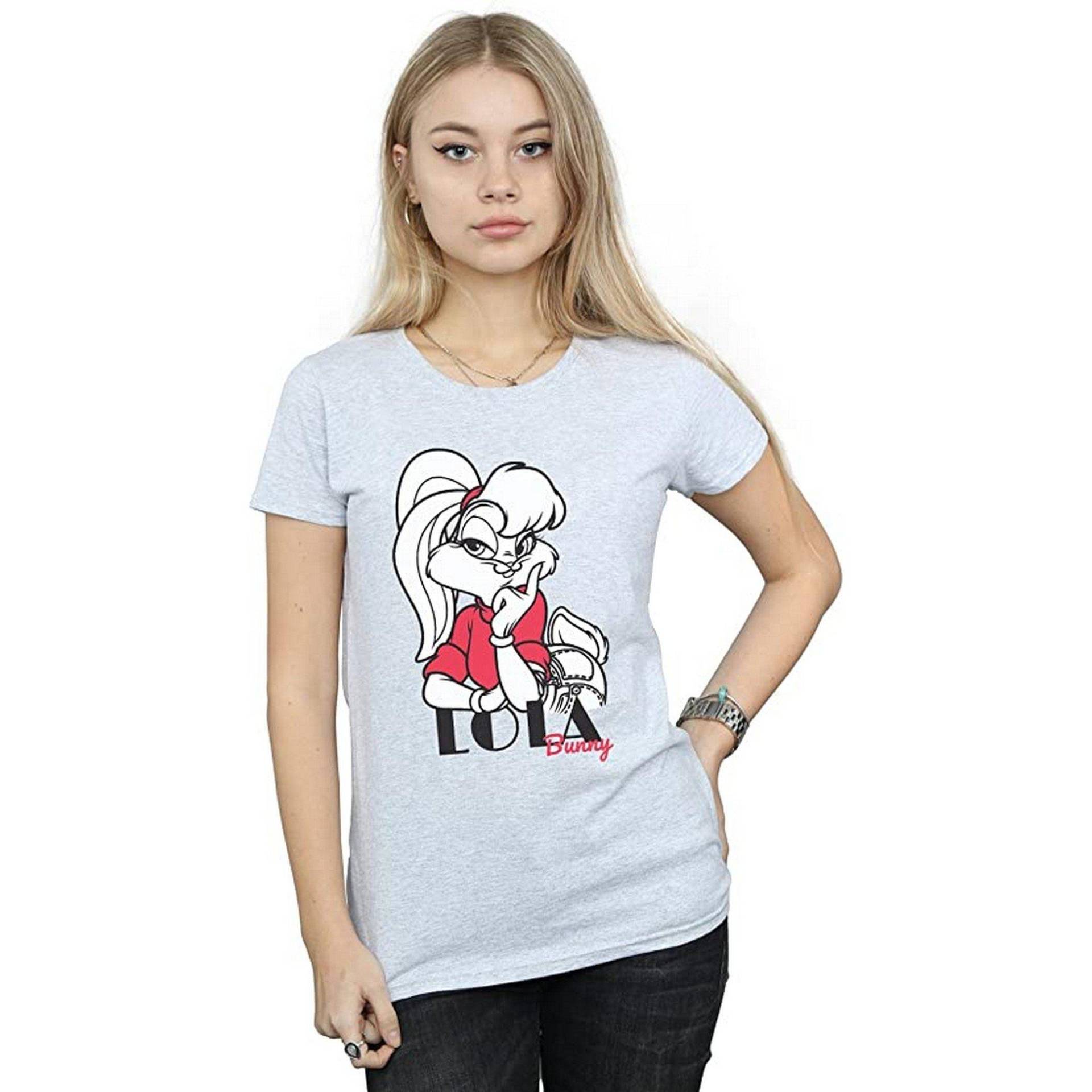 Classic Tshirt Damen Grau XL von LOONEY TUNES