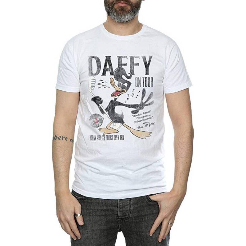 Concert Tshirt Herren Weiss M von LOONEY TUNES