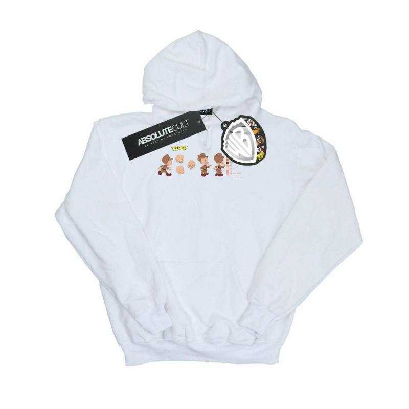 Elmer Fudd Colour Code Kapuzenpullover Herren Weiss M von LOONEY TUNES