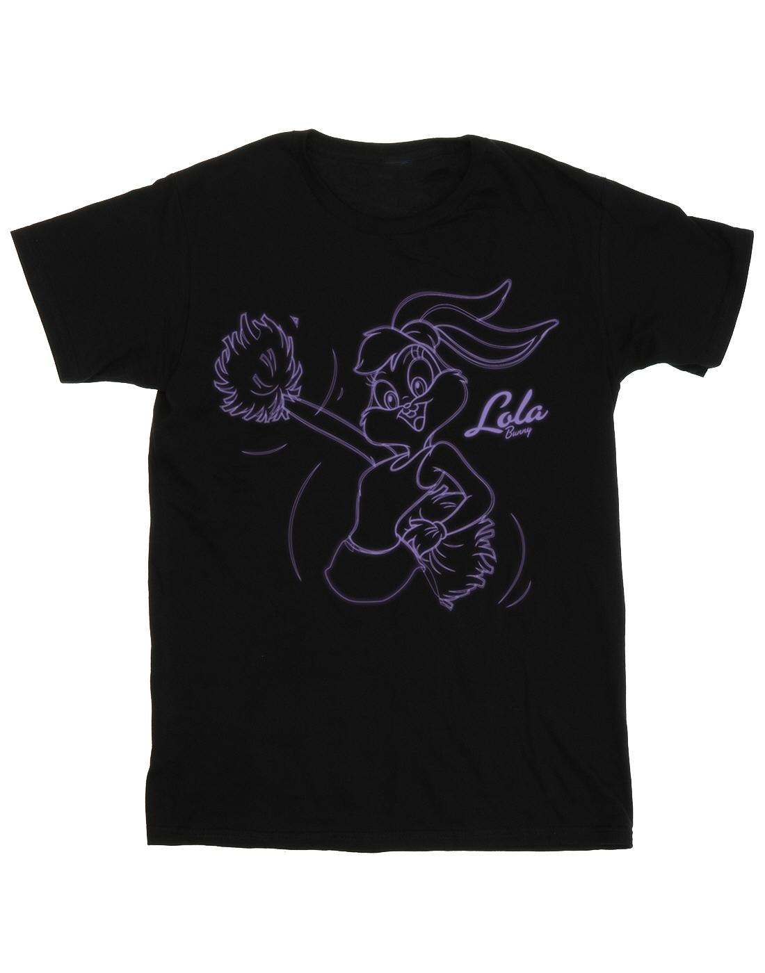 Lola Bunny Glow Tshirt Damen Schwarz 4XL von LOONEY TUNES