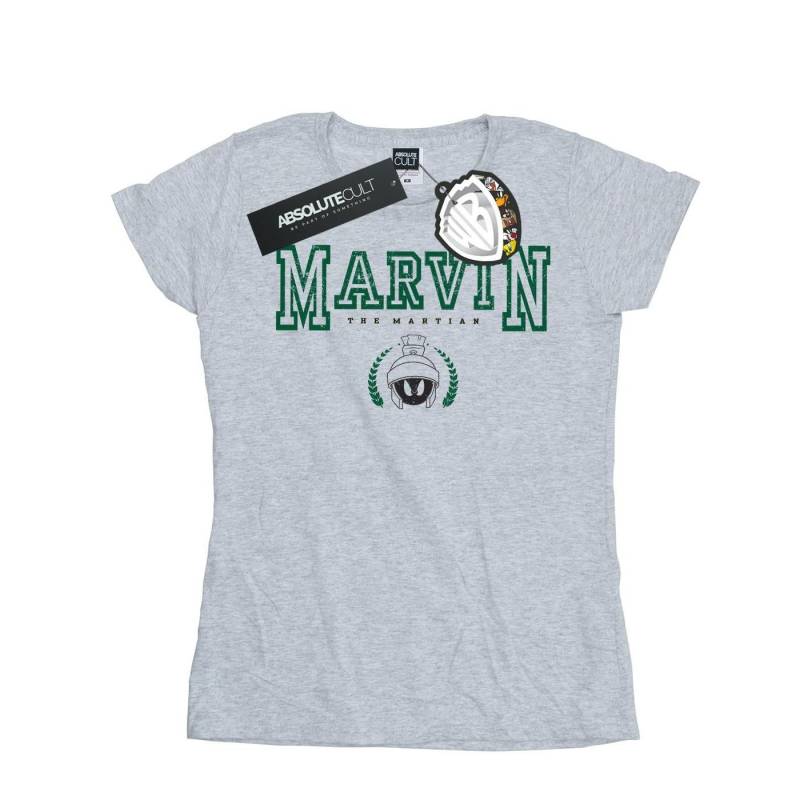 Marvin The Martian Tshirt Damen Grau L von LOONEY TUNES