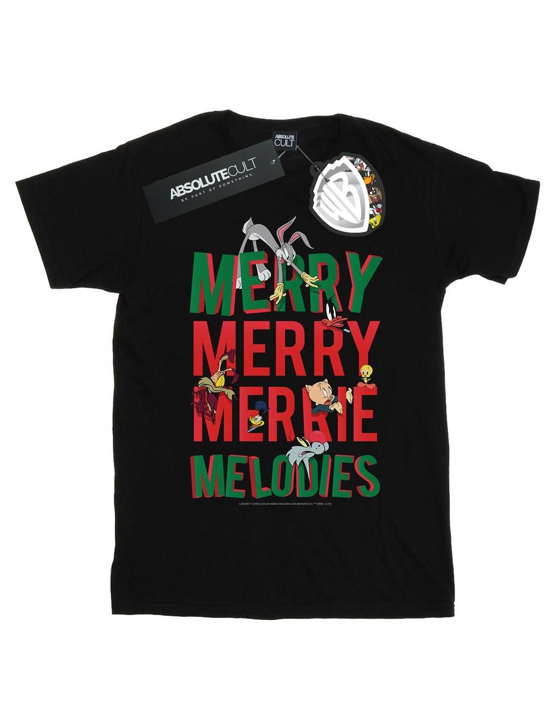 Merry Merrie Melodies Tshirt Damen Schwarz 4XL von LOONEY TUNES