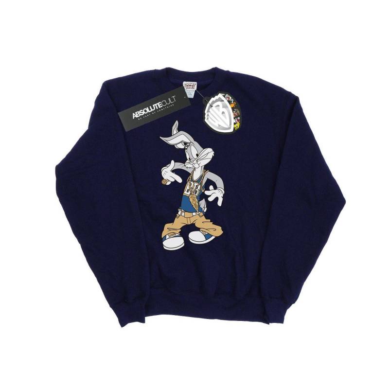 Rapper Sweatshirt Damen Marine S von LOONEY TUNES