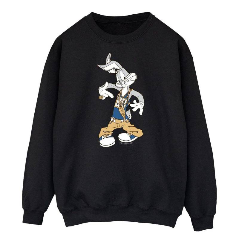 Rapper Sweatshirt Herren Schwarz L von LOONEY TUNES