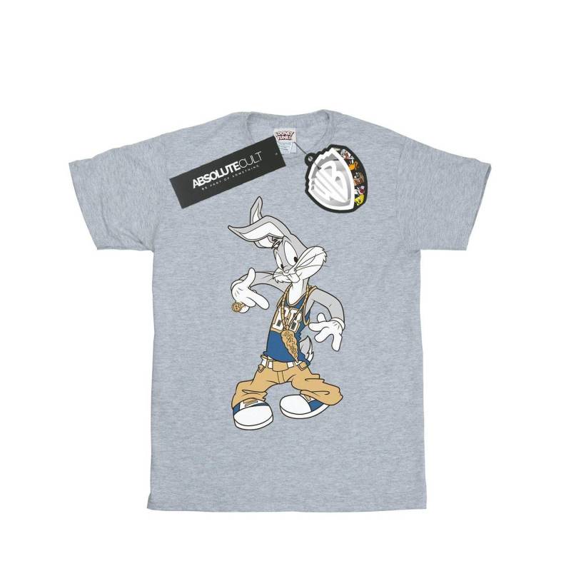 Rapper Tshirt Damen Grau XL von LOONEY TUNES