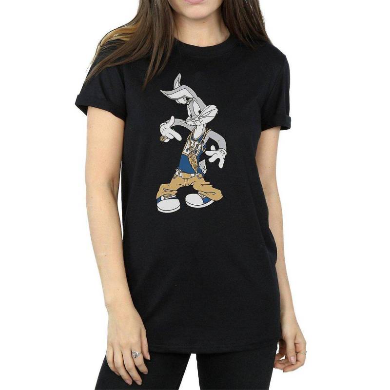 Rapper Tshirt Damen Schwarz S von LOONEY TUNES