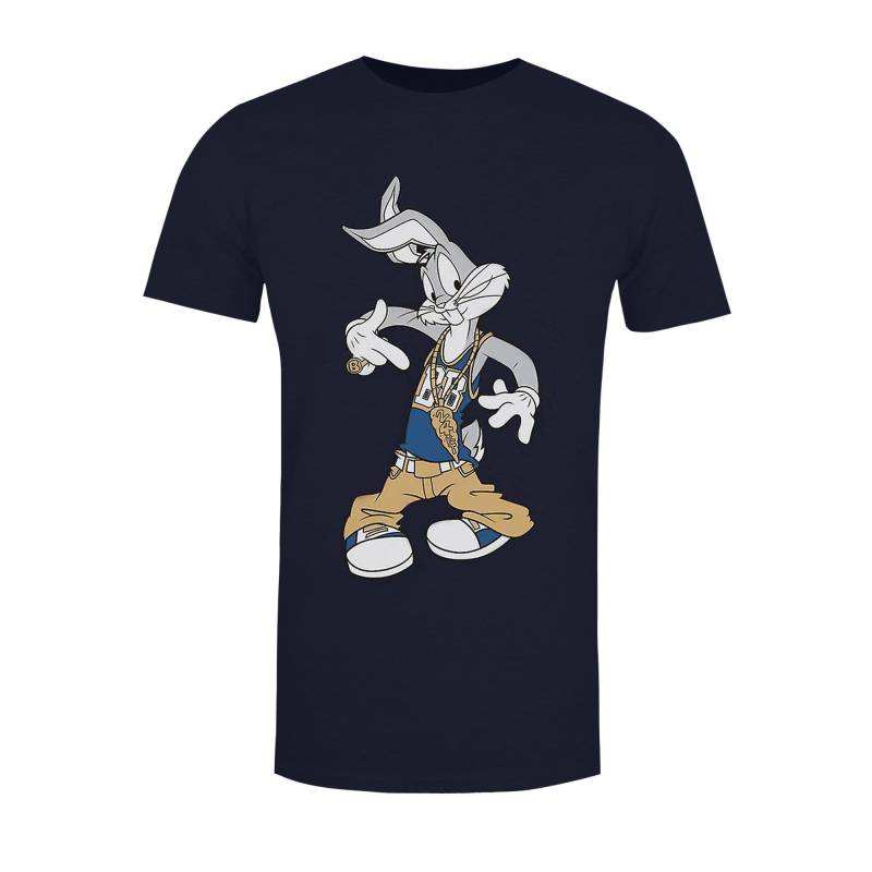 Rapper Tshirt Jungen Marine 140/146 von LOONEY TUNES