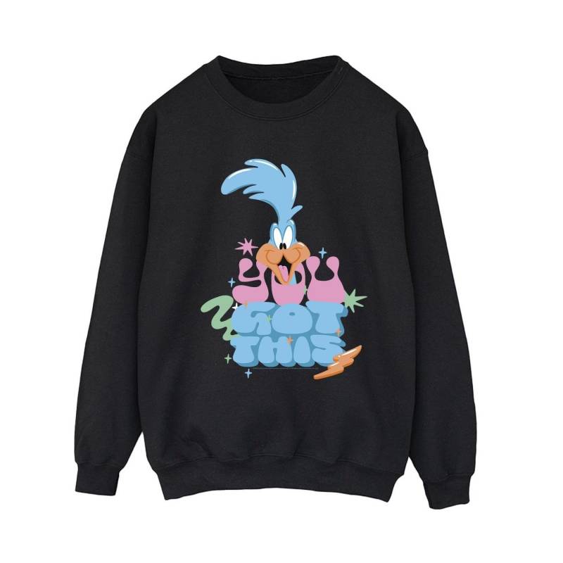 Roadrunner You Got This Sweatshirt Damen Schwarz S von LOONEY TUNES