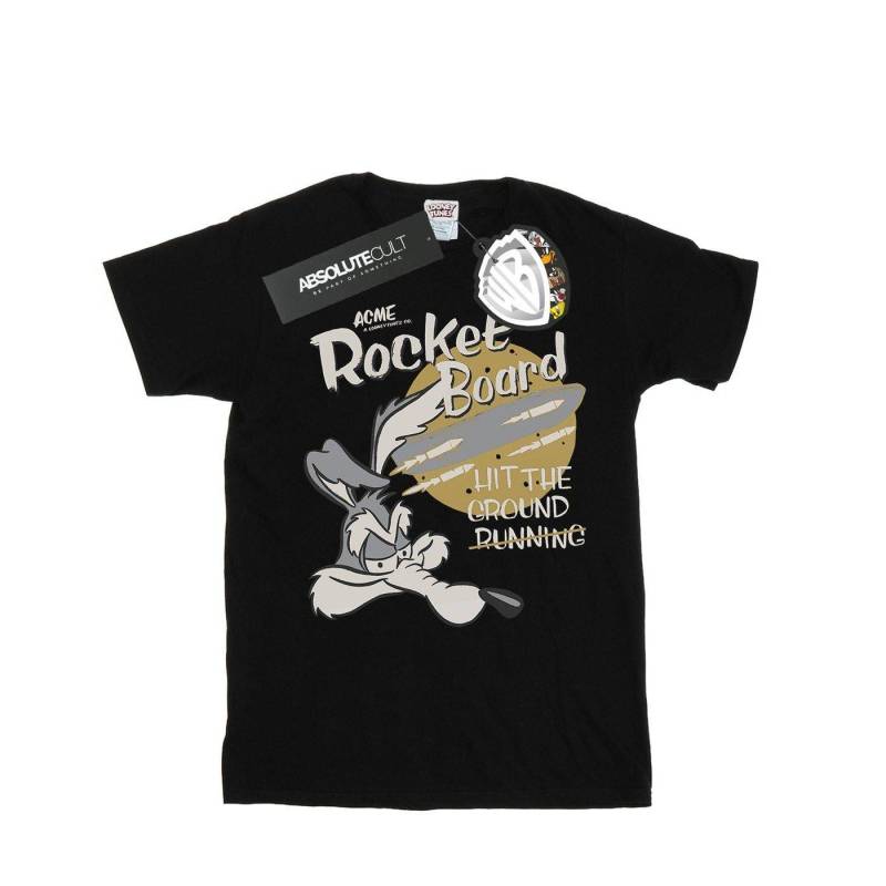 Rocket Board Tshirt Damen Schwarz XXL von LOONEY TUNES