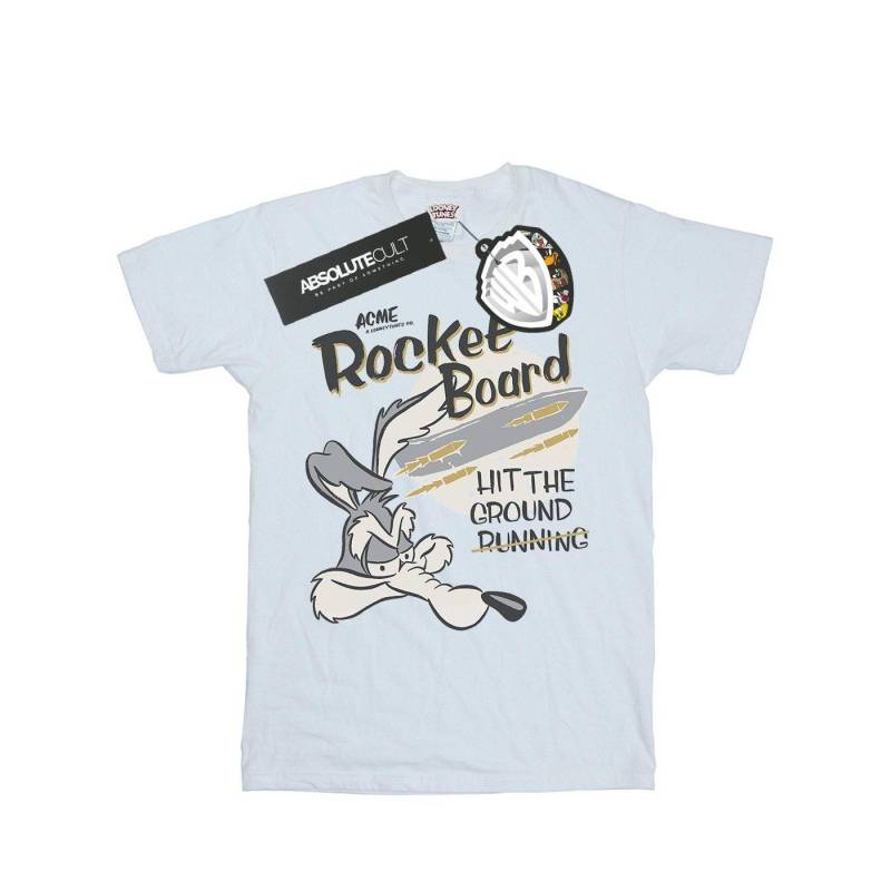 Rocket Board Tshirt Damen Weiss 3XL von LOONEY TUNES