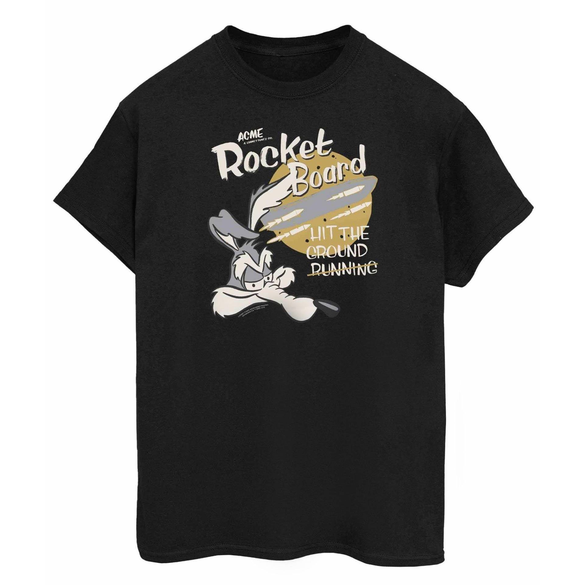 Rocket Board Tshirt Herren Schwarz 3XL von LOONEY TUNES