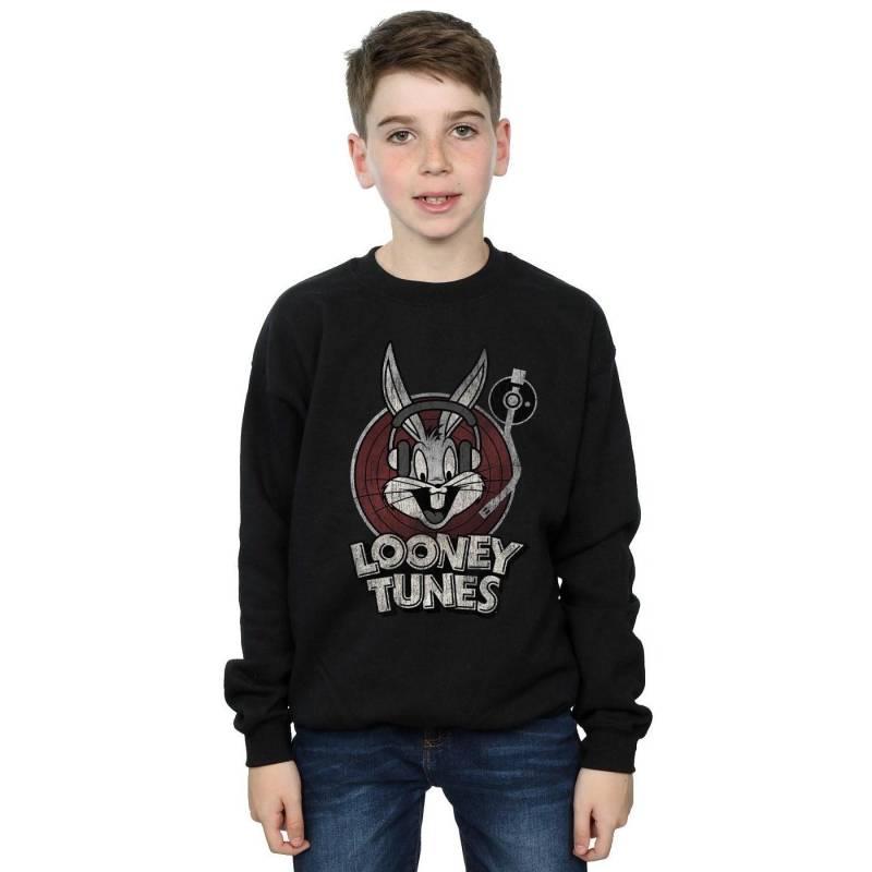 Sweatshirt Logo Unisex Schwarz 116 von LOONEY TUNES