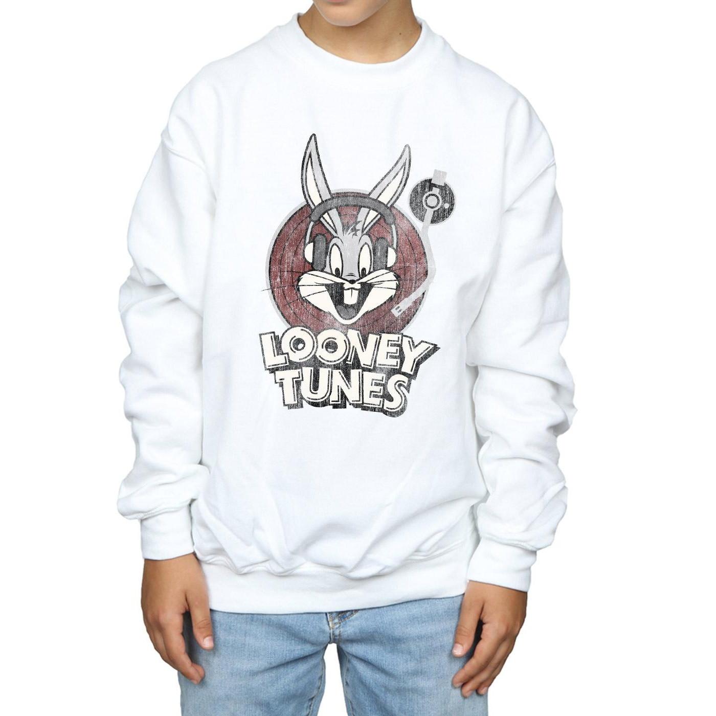 LOONEY TUNES - Sweatshirt Logo, 116, Weiss von LOONEY TUNES