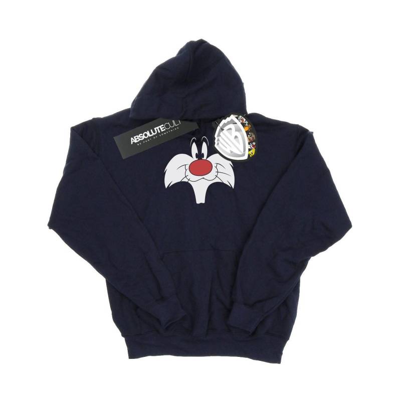 Sylvester Big Face Kapuzenpullover Mädchen Marine 128 von LOONEY TUNES