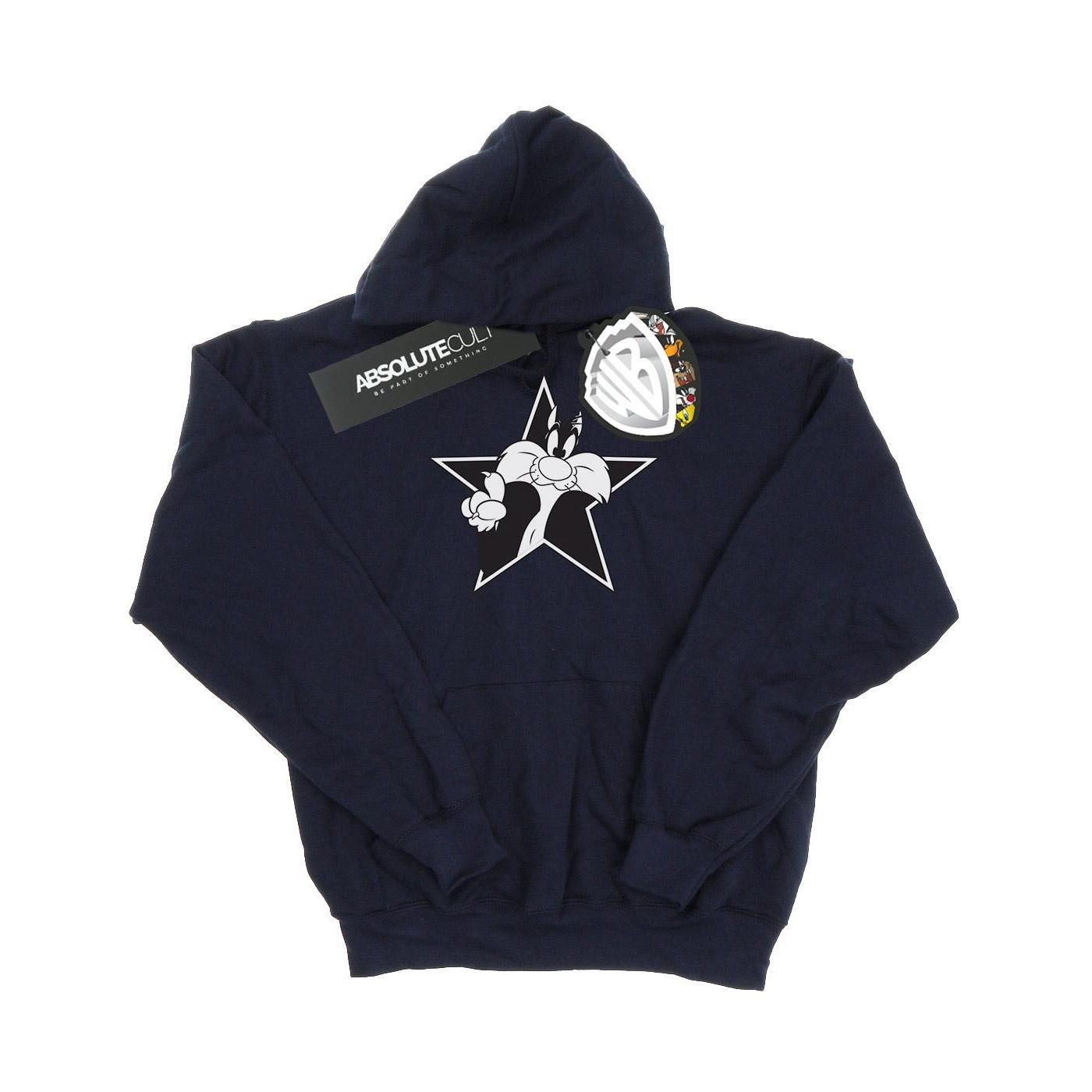 Sylvester Mono Star Kapuzenpullover Herren Marine M von LOONEY TUNES