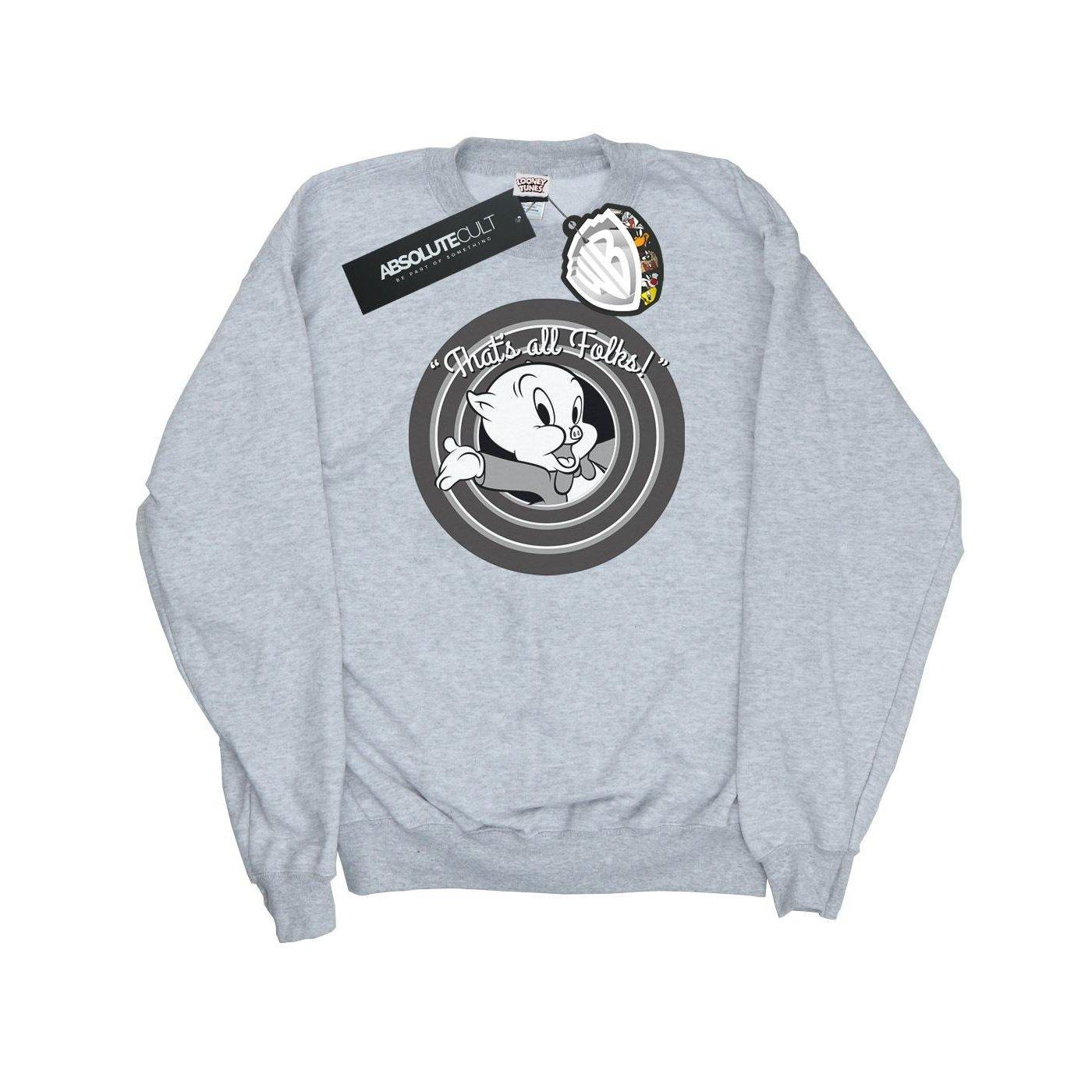 That's All Folks Sweatshirt Damen Grau M von LOONEY TUNES