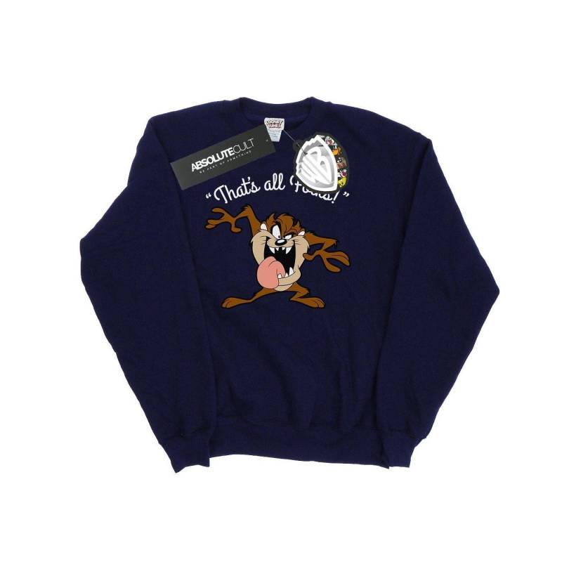 That's All Folks Sweatshirt Damen Marine XXL von LOONEY TUNES