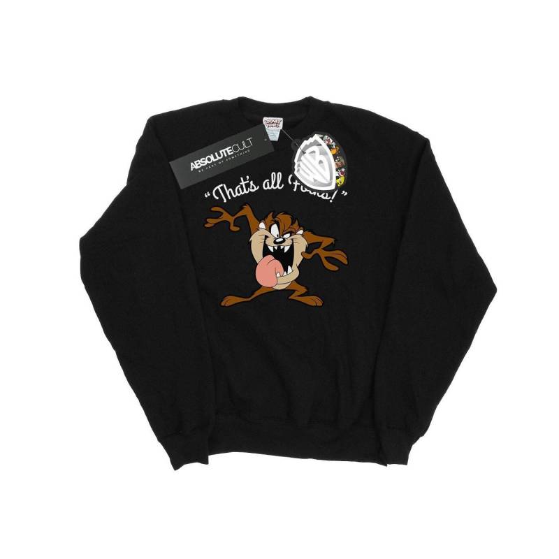 That's All Folks Sweatshirt Damen Schwarz XXL von LOONEY TUNES