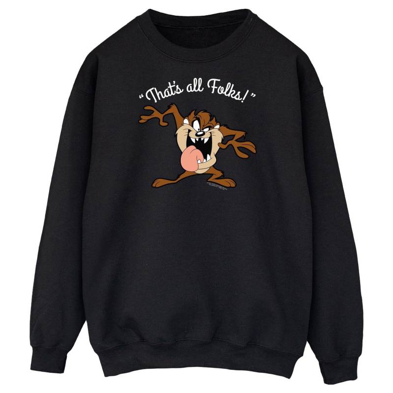 That's All Folks Sweatshirt Herren Schwarz XL von LOONEY TUNES