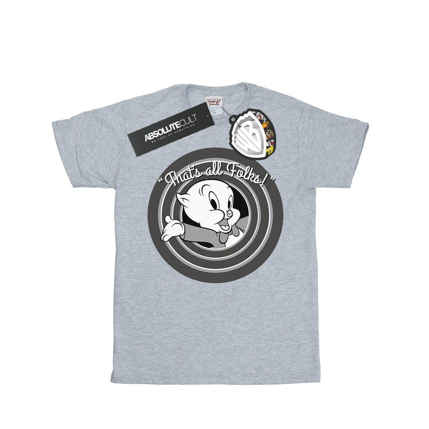 That's All Folks Tshirt Damen Grau M von LOONEY TUNES