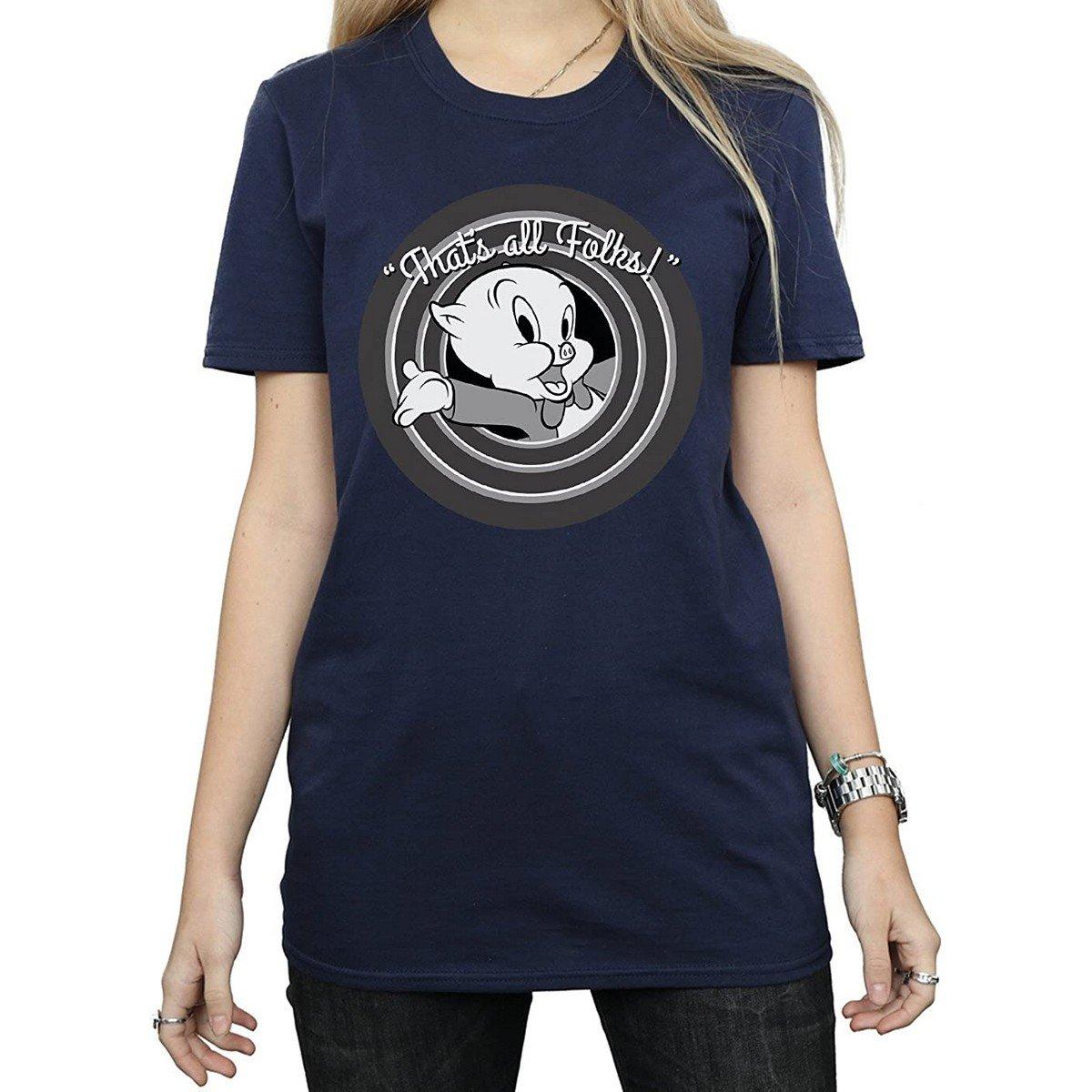 That's All Folks Tshirt Damen Marine 3XL von LOONEY TUNES